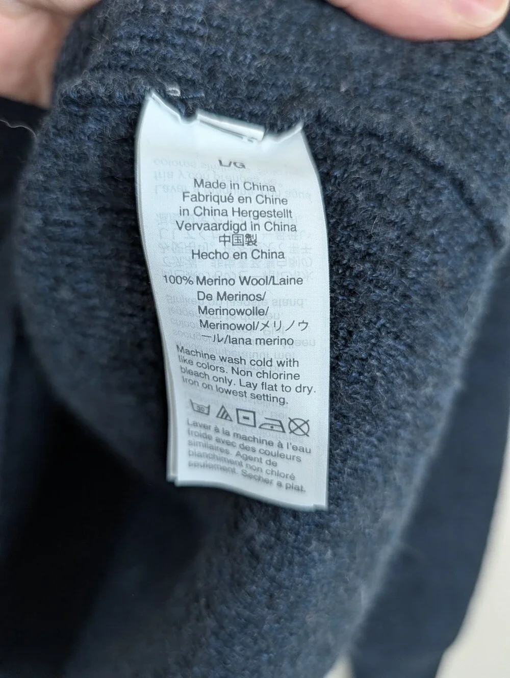 J. Crew Washable Merino Waffle Crewneck Sweater